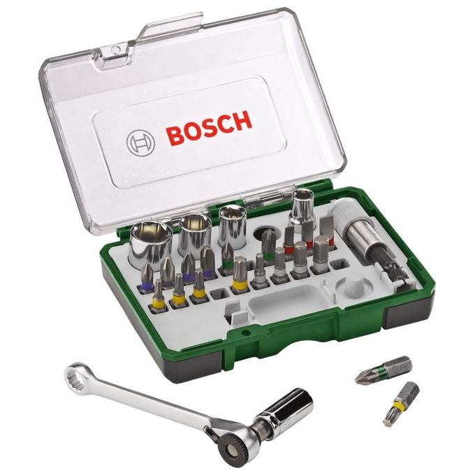 Bosch Rainbow Pro 27 Bit  Ratchet Punta per Cacciavite 27 Pezzi