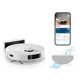 Bosch, Robot Aspirapolvere e Lavapavimenti Spotless Advanced BCRC2W, Bianco