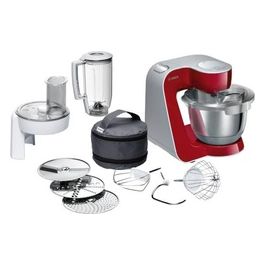 Bosch Robot da Cucina 1000W 3,9Lt Grigio/Rosso/Acciaio Inossidabile