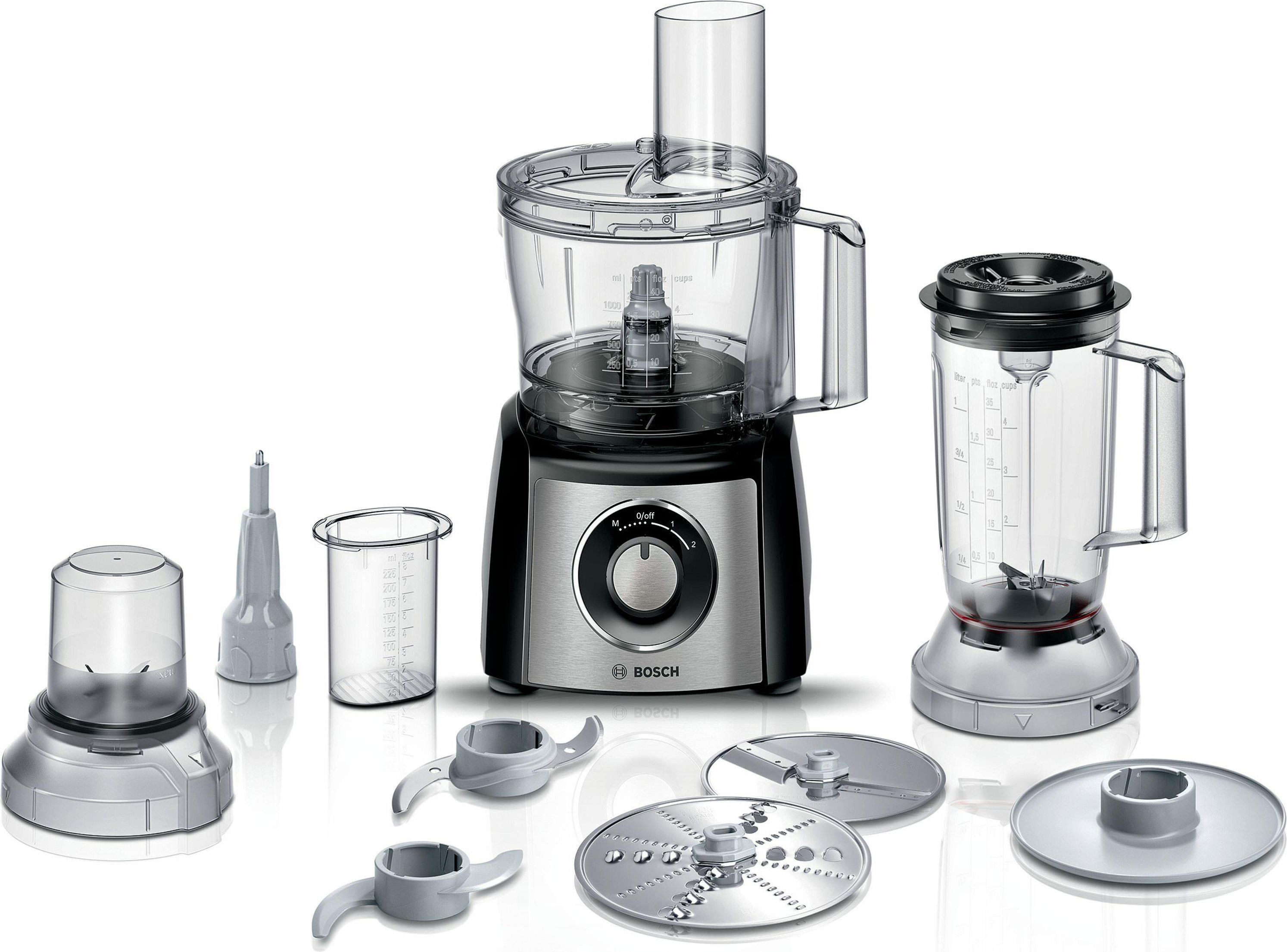 Bosch MCM3501M MultiTalent 3 Robot da Cucina Multifunzione 800 W Ciotola 2,3 L 50 Funzioni colore Nero