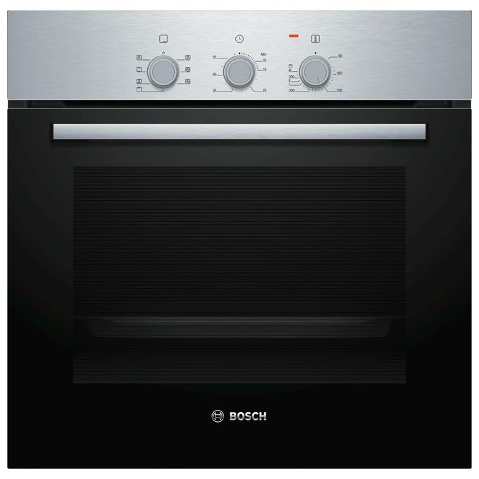 Bosch HBF011BR0 Serie 2 Forno Elettrico da Incasso Capacità 66 Litri Classe energetica A 5 Programmi 60 x 60 cm Nero/Acciaio Inox