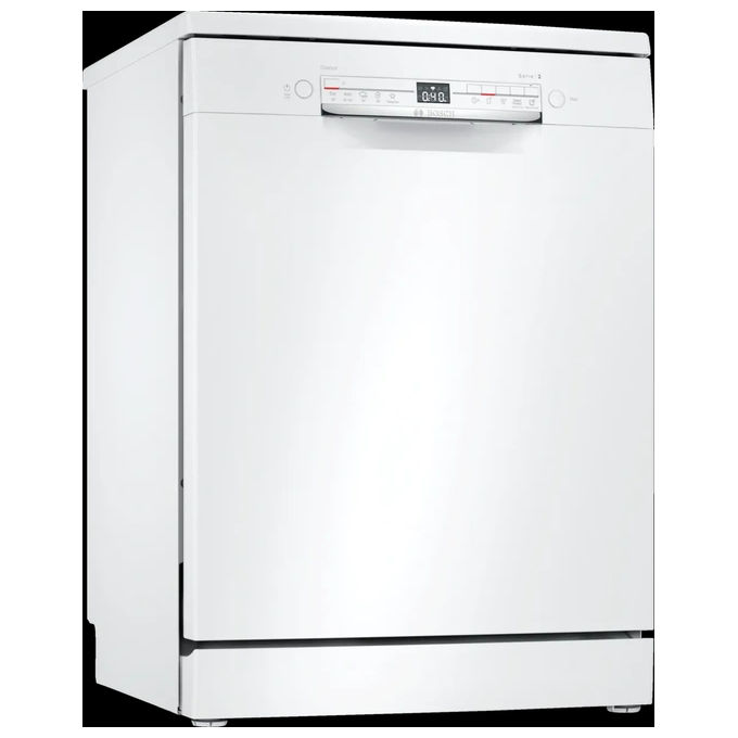 Image of Bosch SMS2ITW33E Serie 2 - Lavastoviglie a libera installazione 12 coperti, Classe E, Home Connect, ExtraDry, (84,5x60x60 cm), Bianco