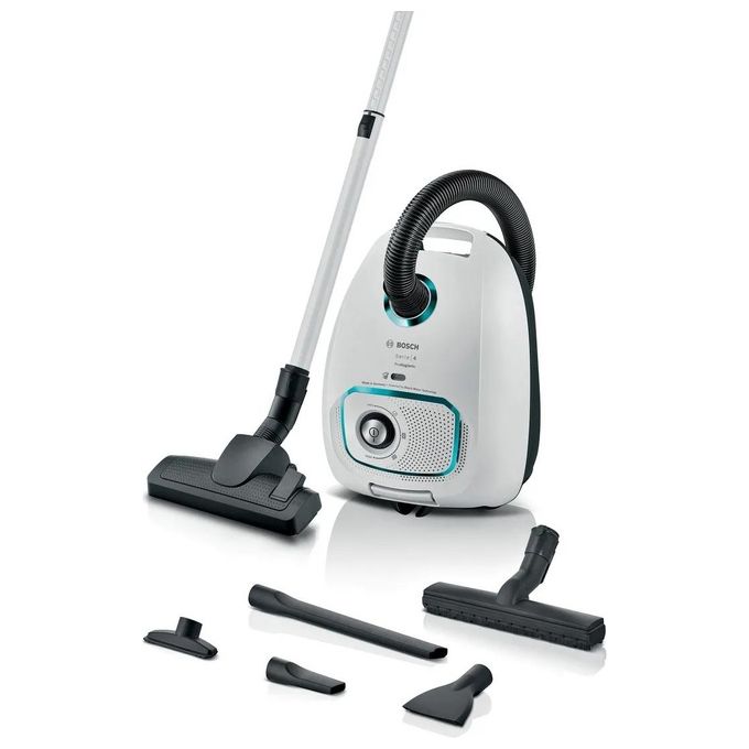 Bosch Serie 4 Aspirapolvere con Sacco ProHygienic Bianco