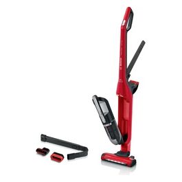 Bosch Serie 4 BBH3ZOO28 Scopa Elettrica a Batteria Secco Senza Sacchetto 0.4 Litri Nero/Rosso