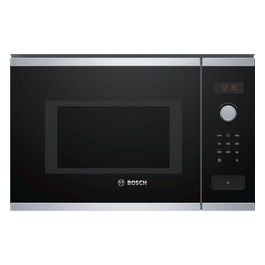 Bosch Serie 4 BFL553MS0 Forno a Microonde da Incasso Combinato 25 Litri 900W Nero/Acciaio Inossidabile