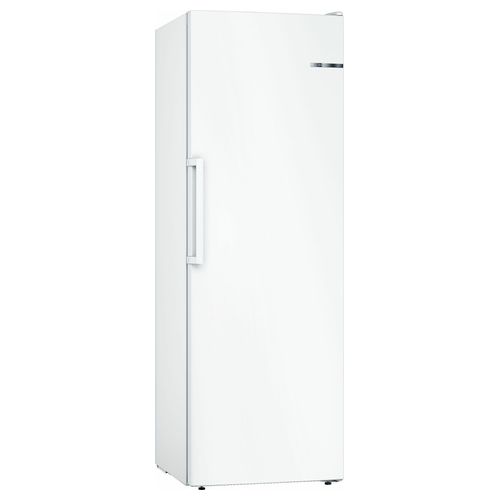 GSN36VLEP Serie 4 - Congelatore verticale 242 L, 186 cm, Classe E, 39 dB, No-Frost, 4 cassetti + 3 ripiani in vetro, funzione SuperFreezing, Inox