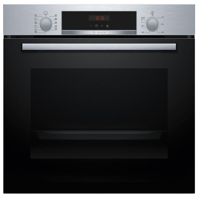 Image of Bosch Serie 4 HBA574BS3 Forno elettrico da incasso 71 Litri Classe A+ Pirolitico Display digitale LED rosso 10 programmi automatici 7 funzioni 60 cm Inox