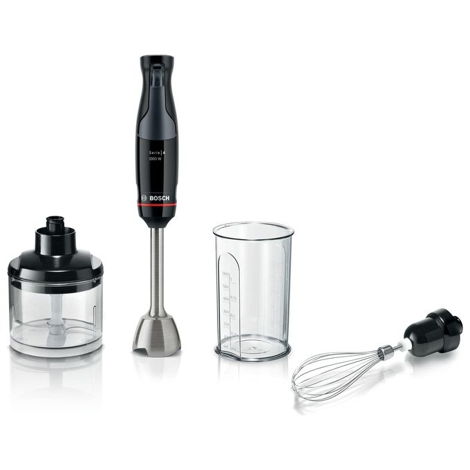 Bosch Serie 4 MSM4B621 Frullatore ad Immersione 0.6 Litri 1000W Antracite-Trasparente