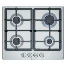 PGP6B5B90 Serie 4 Piano Cottura a Gas 4 Zone Griglie in Ghisa 60 cm Acciaio Inox