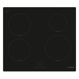 Serie 4 PUE611BB5J Piano cottura a induzione in vetroceramica 60 cm 4 zone standard Touch Select Nero