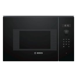 Serie 6 BFL524MB0 Microonde da incasso senza grill 20 Litri Potenza massima 800W 7 programmi automatici Illuminazione a LED Orologio elettronico con programmazione inizio e fine cottura Display LCD bianco Nero 