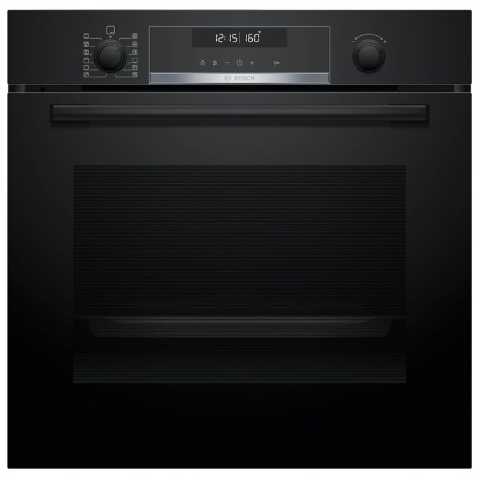 Image of Bosch Serie 6 HBG578BB3 Forno elettrico da incasso 71 Litri Classe A+ Pirolitico Display digitale LCD bianco 30 programmi automatici 10 funzioni tra cui Air fry (con teglia inclusa) 60 cm Nero