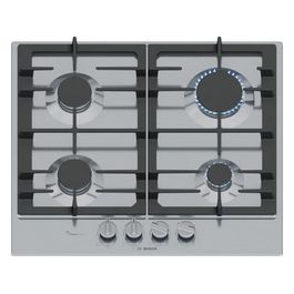 Serie 6 PCP6A5I90 Piano cottura a gas 60cm 4 fuochi FlameSelect Griglie in ghisa inox
