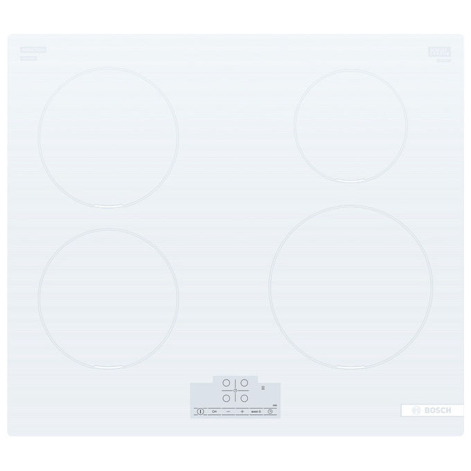 Bosch Serie 6 PUE612BB1E Piano Cottura Induzione 60 cm Bianco