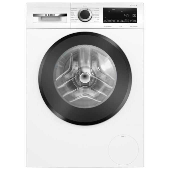 Image of Bosch serie 6 WGG244Z9IT Lavatrice libera installazione a carica frontale 9Kg 1400 giri Classe A Iron assist SpeedPerfect bianca
