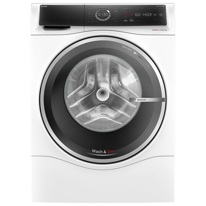 Image of BOSCH serie 8 Lavasciuga 105-6 Kg 1400 giri classe D Vapore Iron assist Wi-fi bianco