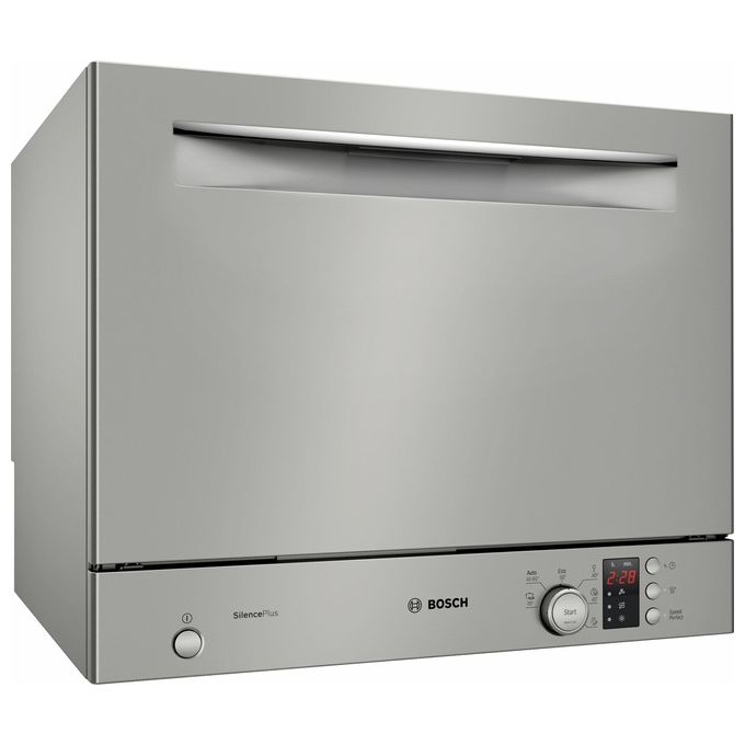 Bosch Serie 4 SKS62E38EU Lavastoviglie a libera installazione compatta 6 coperti Classe F Livello sonoro 49 dB 6 Programmi 50 cm Silver