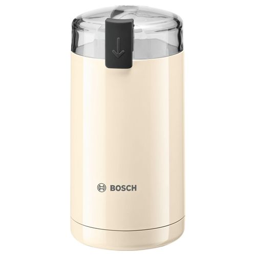 TSM6A017C - Macinacaffè a lame, capacità 75 g, potenza 180 W, corpo compatto in plastica color crema, lama in acciaio inox e sicurezza con blocco coperchio