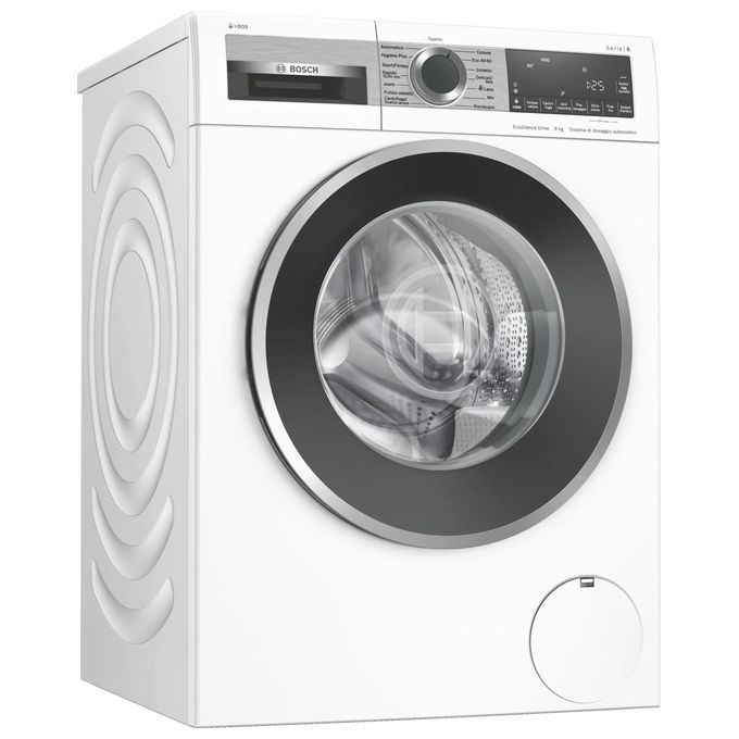Bosch WGG244A0IT Lavatrice Carica Frontale Serie 6 Bianco Classe energetica A Capacita' di carico 9 Kg Centrifuga 1400 giri Motore EcoSilence Drive