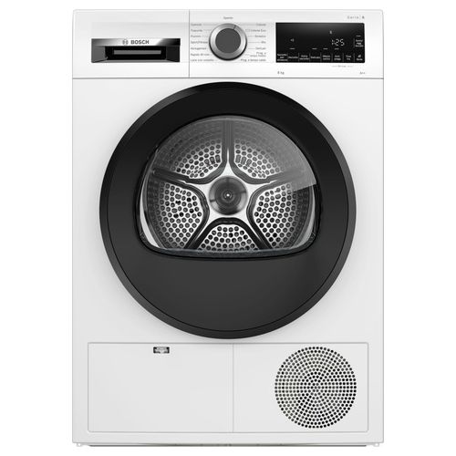 WQG23100IT Serie 6 - Asciugatrice a pompa di calore 8 kg, Classe A++, AutoDry, programma delicati, (84x60x61 cm), Bianco