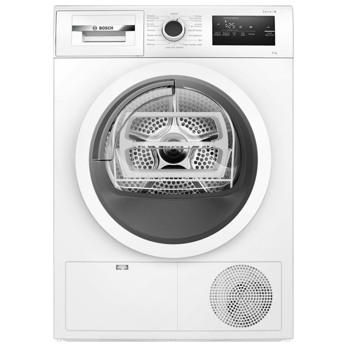 Image of Bosch Serie 4 WTH85V18II Asciugatrice a pompa di calore 8 Kg Classe A++ Rumorosita' 65 dB Filtro Easy Clean Autodry Bianco