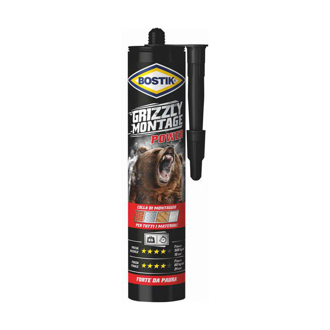 Bostik Adesivo Grizzly Montage 370gr Cartuccia