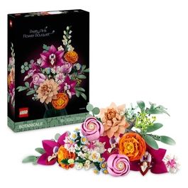 Botanicals Bouquet di Fiori Rosa, Kit Modellismo Adulti da Collezione, Decorazioni Casa con Piante Finte Artificiali con Margherite, Fiordalisi e Sambuco, Idea Regalo Donna, Uomo, Lei o Lui 10342