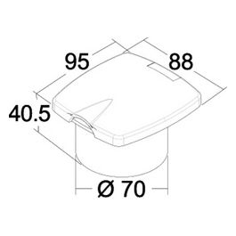 Box Doccia New Edge Bianco Tubo Inox 2,5 M (bulk 10 Pz)