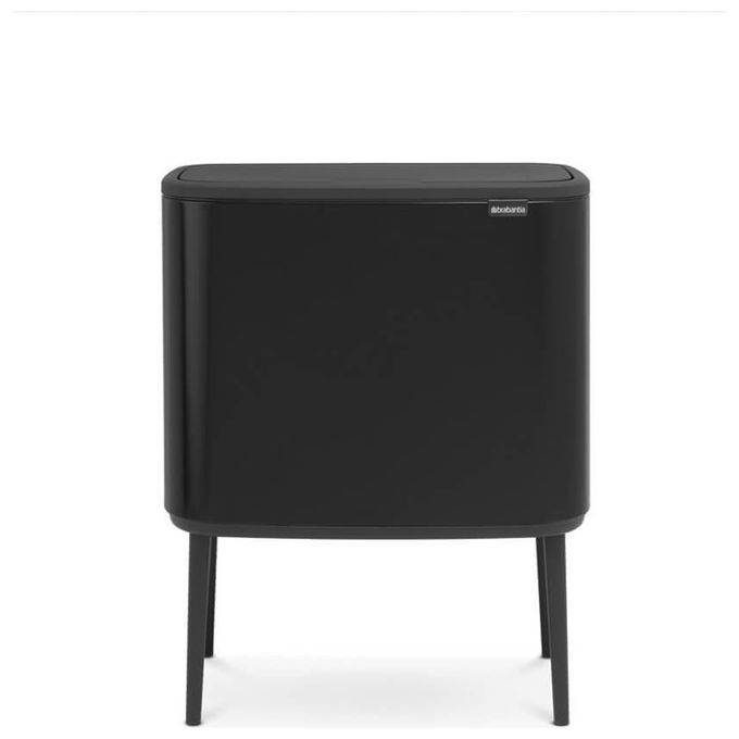 Brabantia Bo Touch Bin Pattumiera Metallo Nero Opaco 11 e 23 Litri