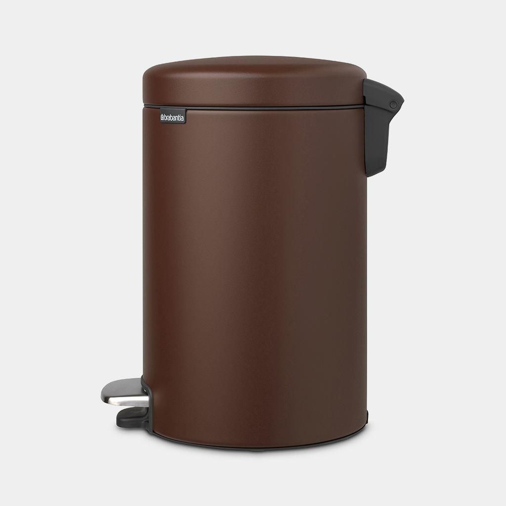 Brabantia Pattumiera a Pedale Newicon 12 Litri Marrone