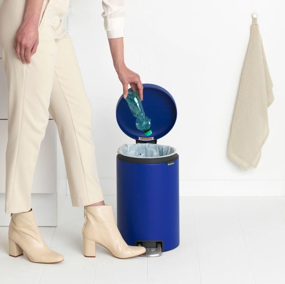 Brabantia Pattumiera a Pedale Newicon 12 Litri Blu