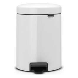 Pedal Bin Newicon Pattumiera a Pedale 5 Litri Bianco