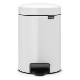 Pedal Bin Newicon Pattumiera a Pedale 3 Litri Bianco