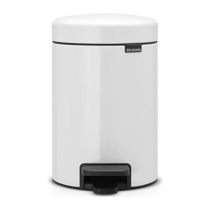 Brabantia Pedal Bin Newicon Pattumiera a Pedale 3 Litri Bianco