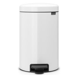 Pedal Bin Newicon Pattumiera a Pedale 12 Litri Bianco