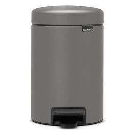 Pedal Bin Newicon Pattumiera a Pedale 3 Litri Mineral Concrete Grey