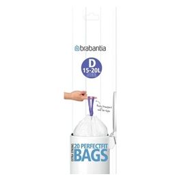 PerfectFit Sacchetti Spazzatura Tipo D 15-20 Litri 20 Pezzi