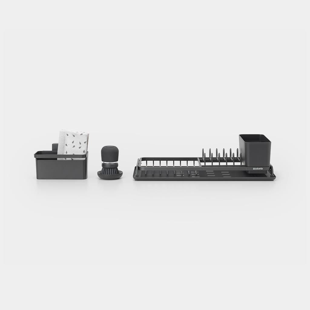 Brabantia Set Organizer per Lavello Grigio Scuro