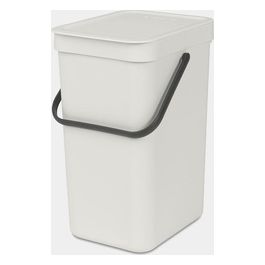 Sort e Go Contenitore per Rifiuti Grigio Chiaro 12 Litri