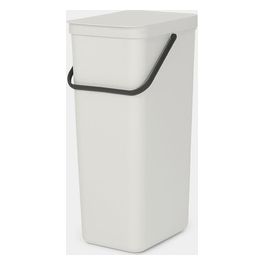Sort e Go Contenitore per Rifiuti Grigio Chiaro 40 Litri