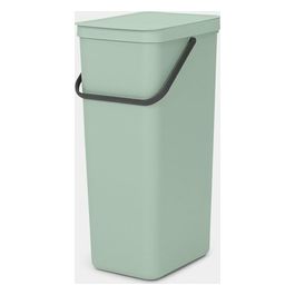 Sort e Go Contenitore per Rifiuti Verde Giada 40 Litri