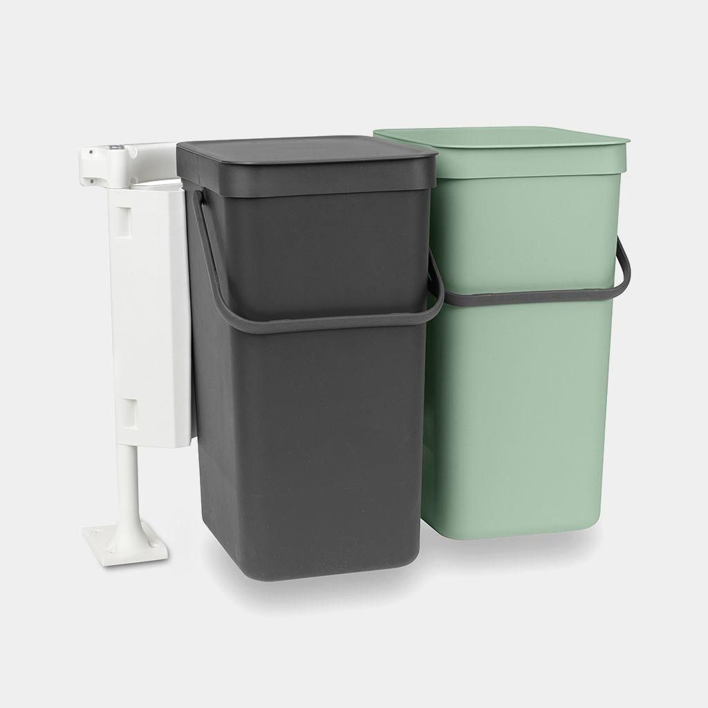 Brabantia Sort e Go Contenitore per Rifiuti 2x16 Litri