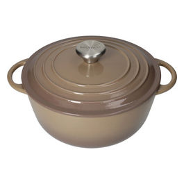 Brandani, Casseruola Cocotte Tortora 3 Litri, Ghisa Smaltata, Diametro 22 cm