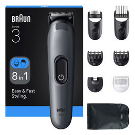 AIO3540 Multigrooming Kit Regolabarba Ricaricabile Nero/Grigio 14 Lunghezze