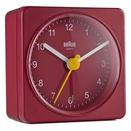 Braun BC 02 R Sveglia al Quarzo Rosso