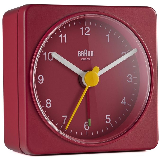 Braun BC 02 R Sveglia al Quarzo Rosso