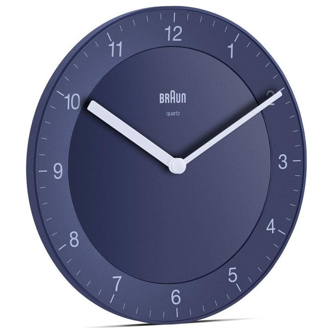 Braun BC 06 BL Orologio da Parete al Quarzo Analogico Blu