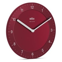 Braun BC 06 R-DCF Orologio da Parete Radiocontrollato Rosso