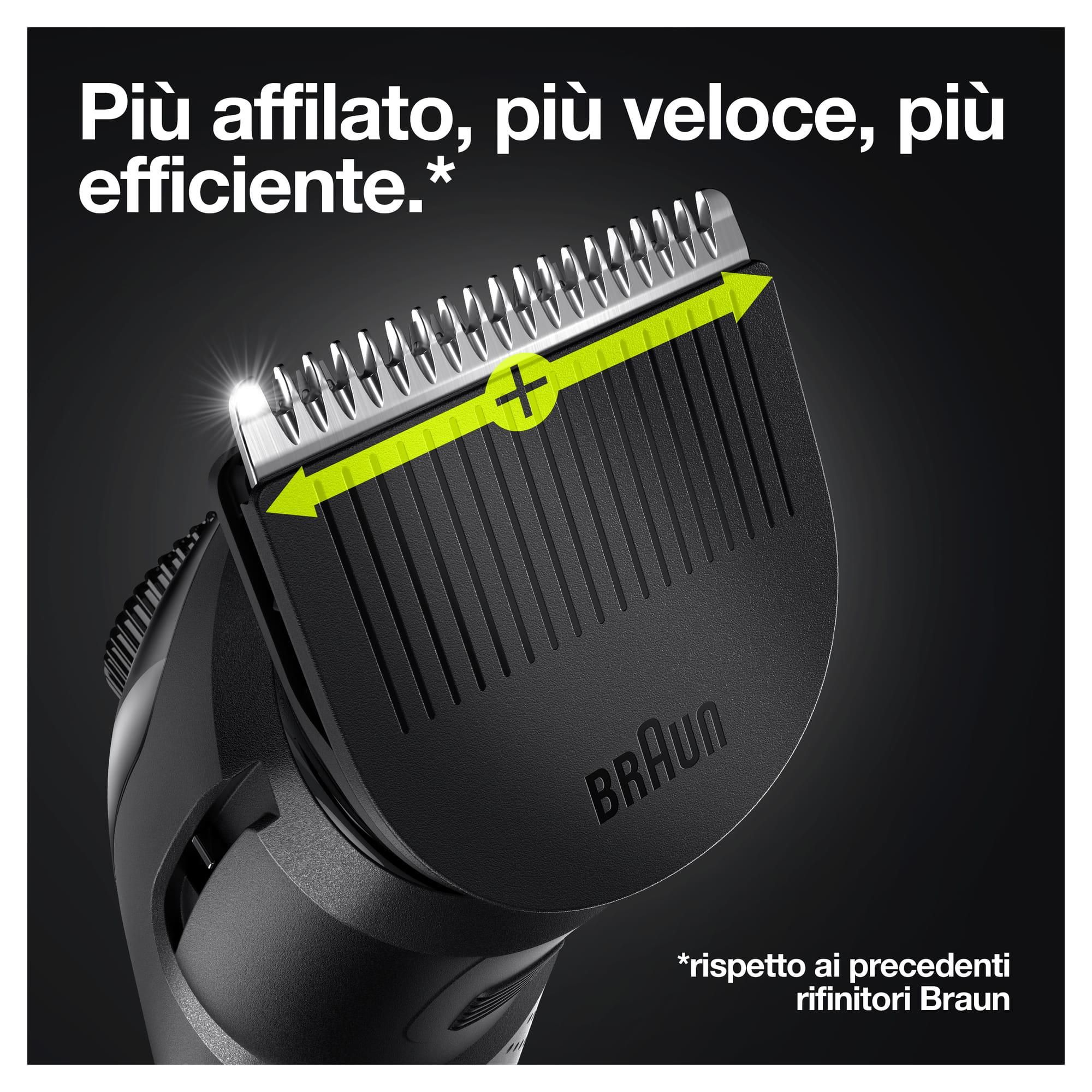 Braun BT5242 Regolabarba e Tagliacapelli Uomo con Rasoio Gillette