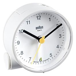 Braun BNC 001 Sveglia al Quarzo Rotonda Bianco